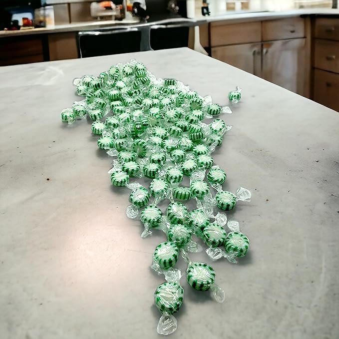 Sugar Free Spearmint Starlight Gourmet Hard Candy - Keto Friendly, 1.5 lbs Cool Refreshing Mints Individually Wrapped - Ideal Diabetic Candy, Gluten Free(24 oz)