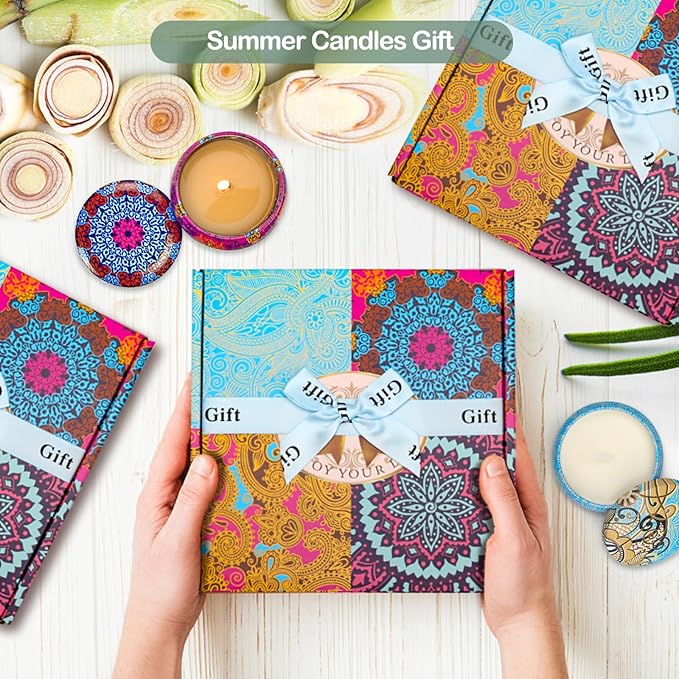 12 Pack Citronella Candles Outdoor - 52.8 Oz Soy Wax Candle Set, 360 Hour Long Lasting Scented Candles for Camping, Garden, Party