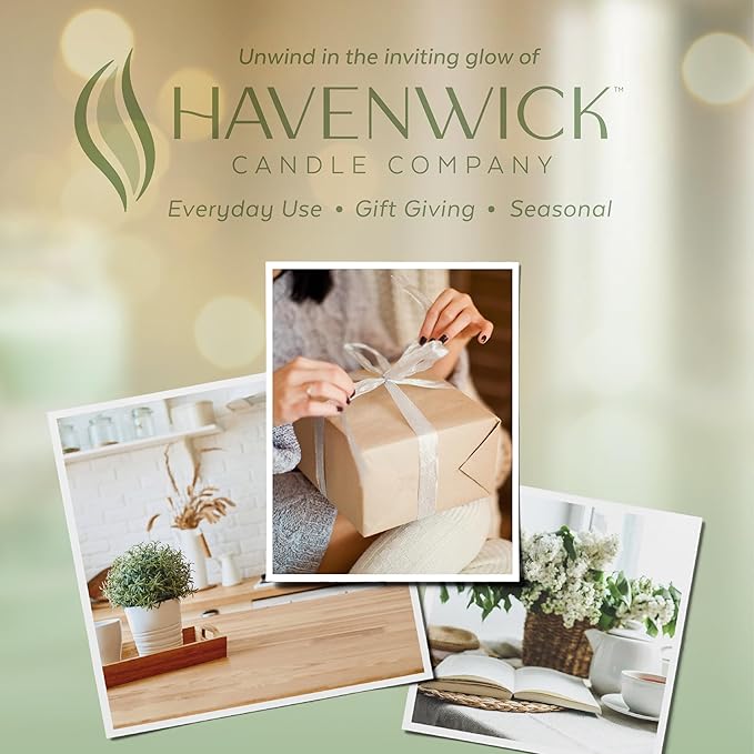 Havenwick Wild Sage Soy Blend 22-oz Large Jar Candle, Long Lasting 110-130 Hour Burn Time with Single Cotton Wick, Relaxing Scented Candles for New Home Gift & Housewarming Parties