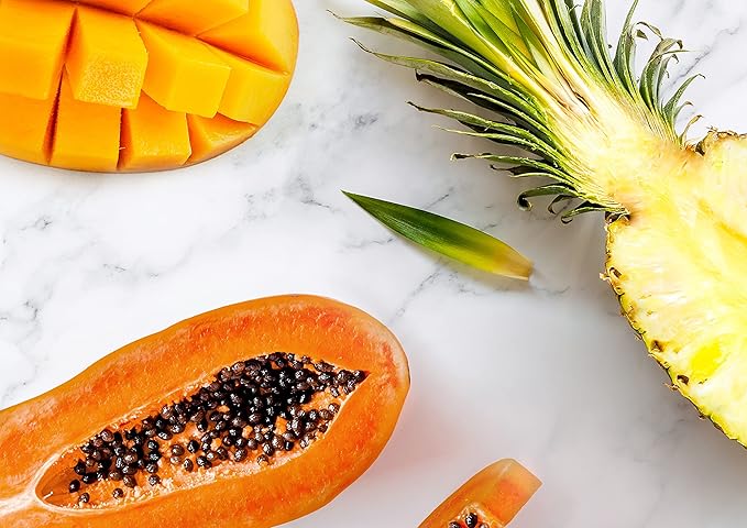 Food to Live Diced Fruits Mix, 8 Pounds - Contains Dreid and Diced Mango, Pineapple, Papaya. Sweetened, Unsulfured, Candied Vegan Snack, Kosher, Bulk, Great for Culinary Use and Baking