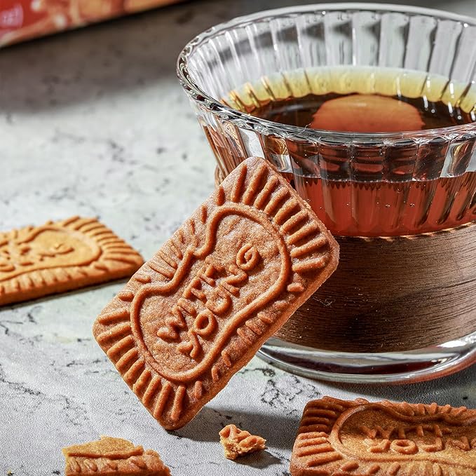 WZY Gourmet Caramelized Biscuit Cookies Vegan Non-GMO Project Verified 17.6 OZ (500g) Perfect Crunch for Coffee Tea Snacking & Desserts Crunchy Buttery & Delicious (17.6 OZ (500g))