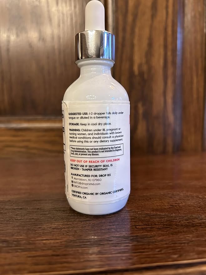 DropRx Immunity by Dr. Nicole Saphier – Elderberry, Echinacea & Garlic Supplements for Immune System Support, Organic, Non-GMO, Vegan, Gluten-Free, Kosher, Made in USA (2 Fl Oz)