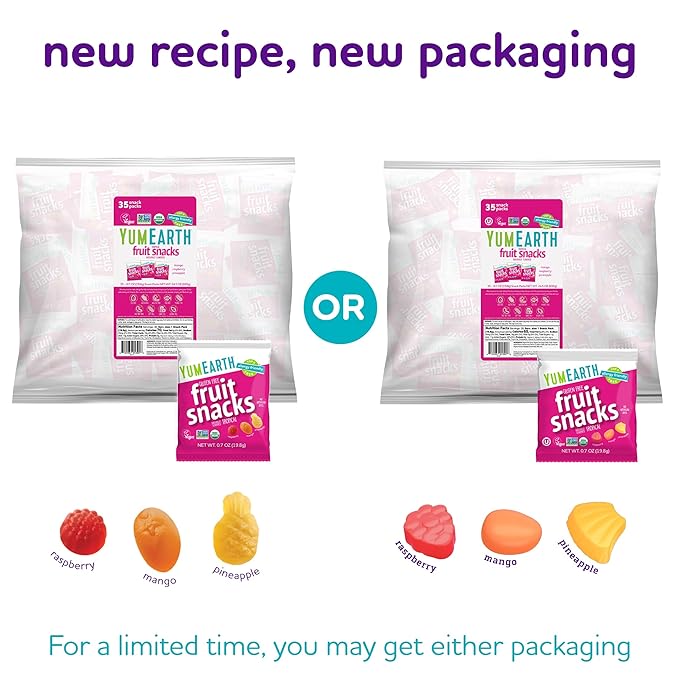 YumEarth Organic Tropical Fruit Snacks (Pack of 35)