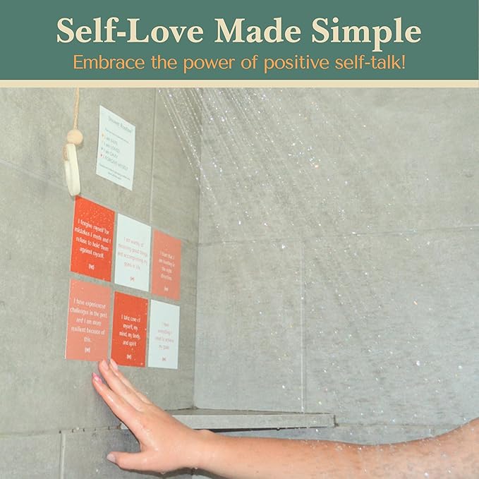 Waterproof Shower Affirmation Cards | Bible Verse Scripture Cards for Spiritual Encouragement, Daily Inspiration & Uplifting Faith Messages