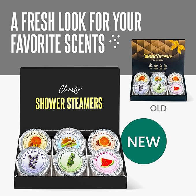 Cleverfy Shower Steamers Aromatherapy – Stocking Stuffers for Women, Teens and Wife – Christmas Gifts for Women and Teen Girls – White Elephant Gifts for Adults – 6 Tablets