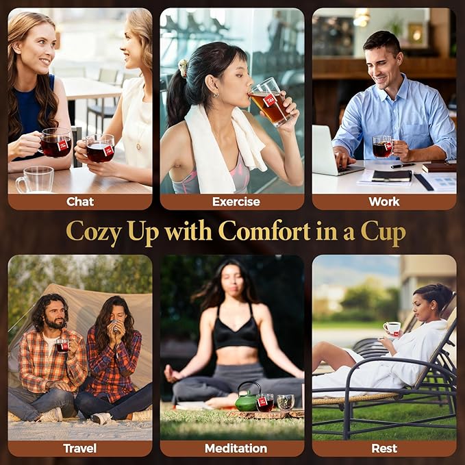 Ginseng Five Treasure Tea, Herbal Tea 10g X 30 Bags, Made with 7 Precious Ingredients Formula, Natural Chinese Teas for Men Women