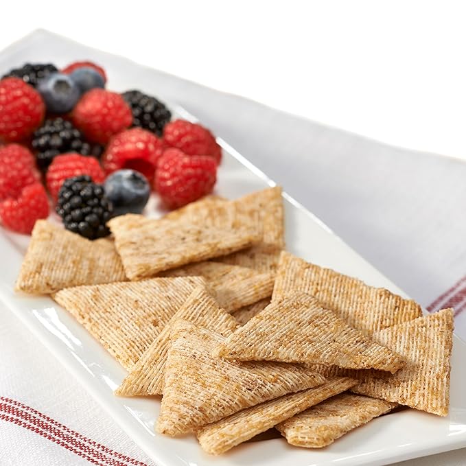 Triscuit Organic Original Whole Grain Wheat Crackers, Organic Crackers, Vegan Snacks, Bulk Lunch Snacks, 6 - 6.5 oz Boxes