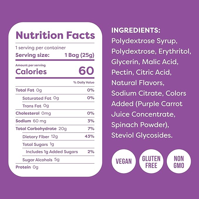 Kiss My Keto Sour Gummy Worms, 16-Pack – Satisfy Cravings while Staying in Ketosis – High Fiber, 3g Net Carbs, Non-GMO, Vegan, & No Gluten – Fruity Sugar Free Gummies