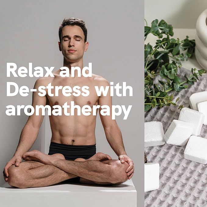 Sport Shower Steamers - Made in USA with Natural Lavender Essential Oil, Aromatherapy, Stress and Sinus Relief, Muscle Recovery for Athletes, Best Unique Birthday Gifts for Self Care Relaxation