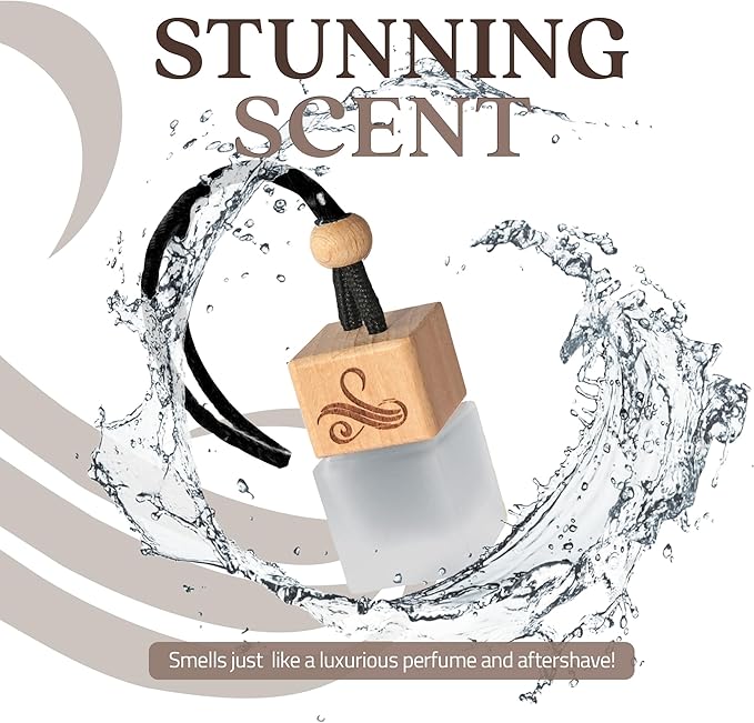 Afgan Oud Car Air Freshener for Men with Vent Clip | Automotive Air Freshener with Afgan Fragrance | Strong Automotive Perfume Freshener | Odour Eliminating Car Air Fresheners by Perfa