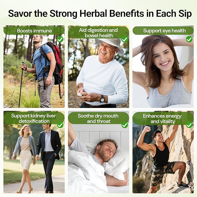 Liver Detox Tea, Chinese Kidney and Liver Cleanse Detox Herbal Tea Support Kidney Healthy Function with 11 Precious Ingredients Formula (30 Bags/2 Pack)