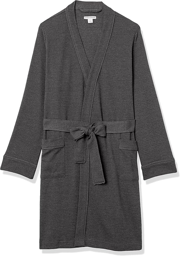 Amazon Essentials Women's Lightweight Waffle Mid-Length Robe (Available in Plus Size)