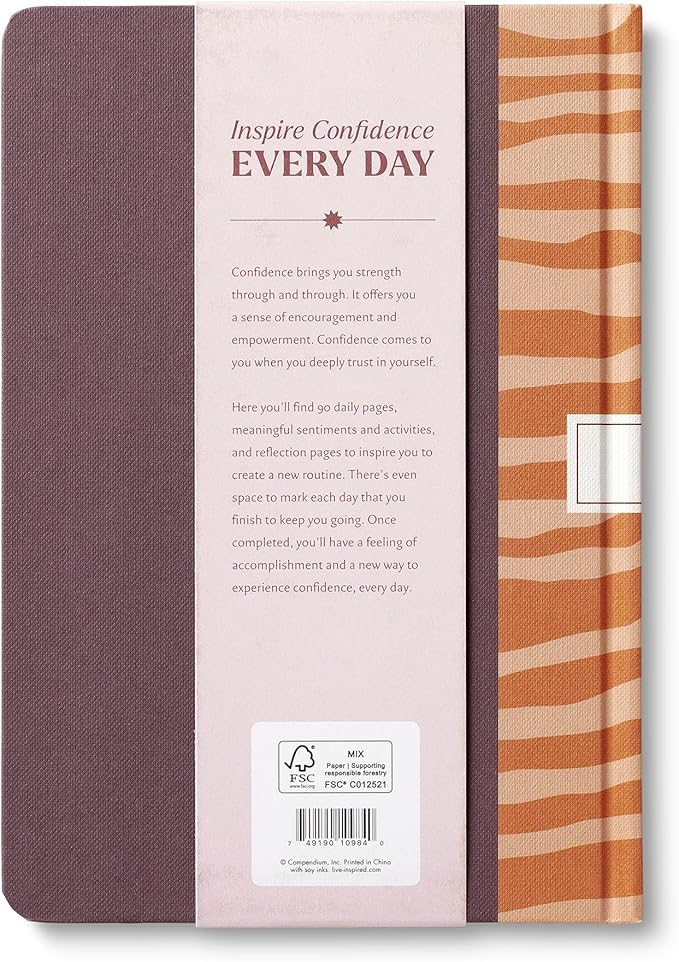 Compendium – Confidence Every Day Guided Journal: A Daily Practice for Strength and Courage – A 5-Minute a Day Personal Growth Notebook – An Inspiring Daily Journal for Forming New Habits