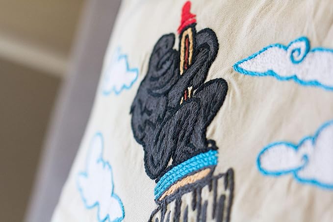 Catstudio Empire State Embroidered Decorative Throw Pillow