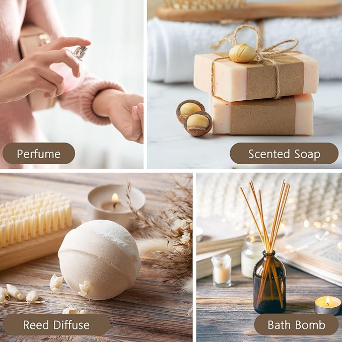 Black Rose & Oud Fragrance Oil, ESSLUX Large Single Scented Oils 100 ml (3.3 oz), Aromatherapy Essential Oils for Home for Diffuser, Massage, Soap, Candle Making Scents