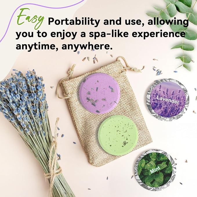 Shower Steamers Aromatherapy 8 Pack, Birthday Gifts for Women Men & Luxury Gift Box Packaging, Premium Shower Bombs with Natural Essential Oils, Home Spa Stress Relief, Relaxation Self Care