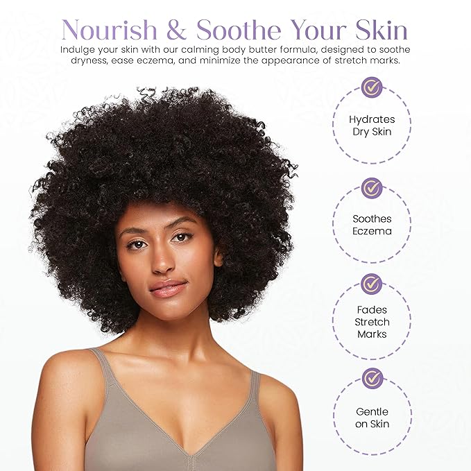 Shea Radiance Nourishing Body Cream with Colloidal Oatmeal | Hydrating Moisturizer for Sensitive Skin | Gentle Hydration with Long Lasting Moisture | Lavender Bliss 8 oz