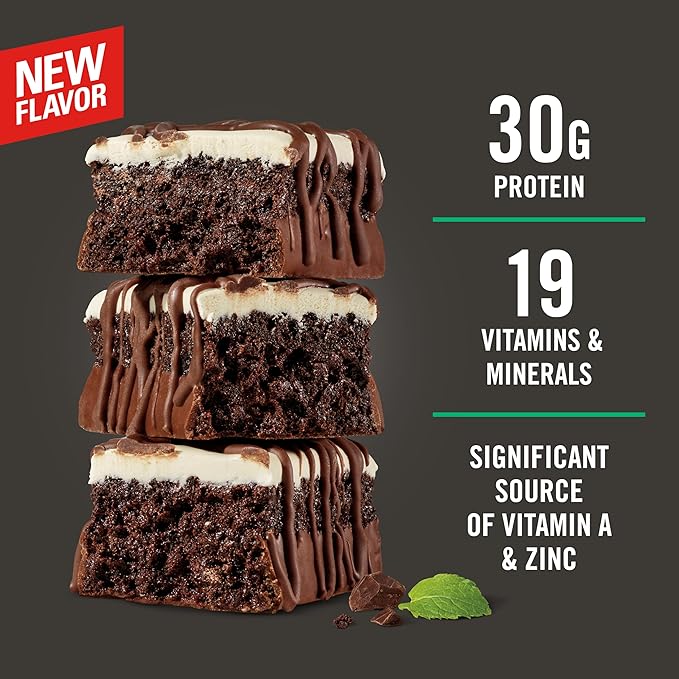 MET-Rx Big 100 Colossal Protein Bars, Mint Super Cookie Crunch, Meal Replacement Bars, 4 Count