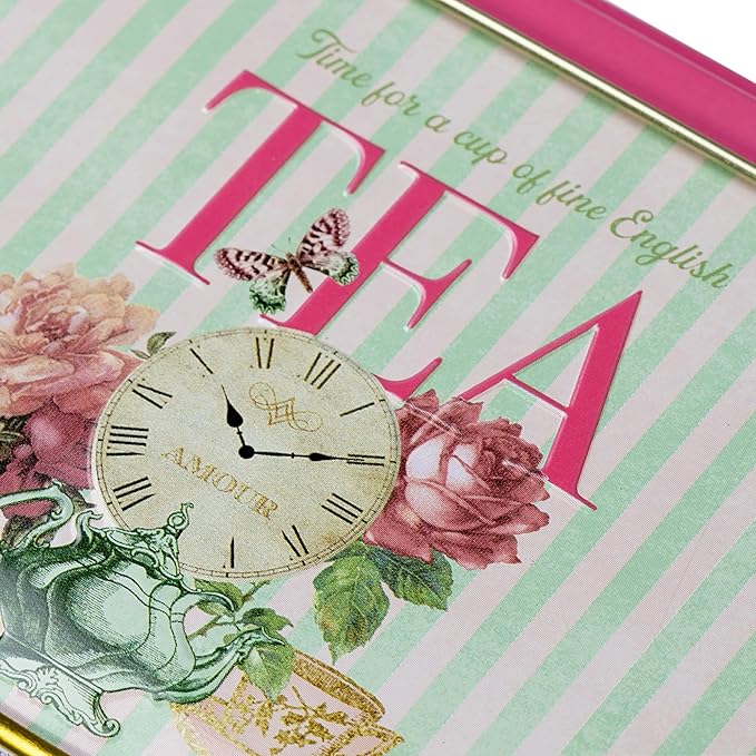 New English Teas Retro Time for Tea Vintage Tin with 40 English Afternoon Teabags