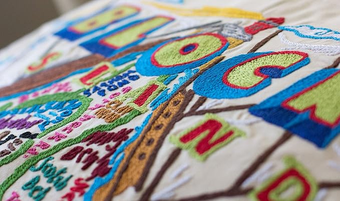 Catstudio Block Island Embroidered Decorative Throw Pillow