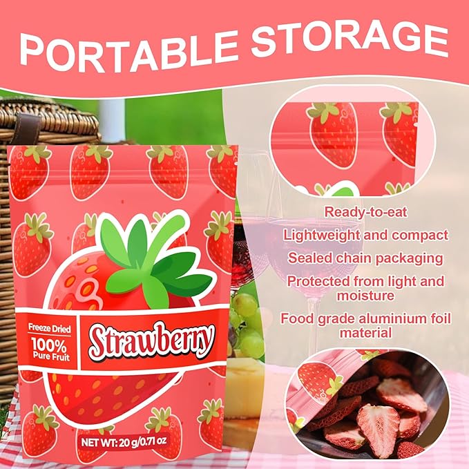 Freeze Dried Fruit Set - 140g Natural Fruit Snacks, Gluten Free, Sugar Free, Healthy Snacks for Kids, 100% Pure Fruits, Great for Lunch, Cereal, Smoothies, Food Gifts, Pack of 7-0.71 oz Each