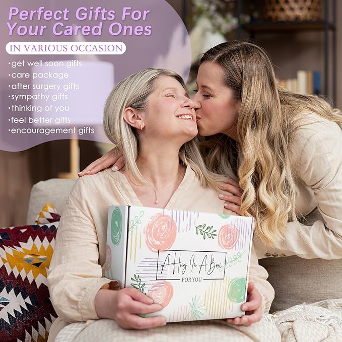 Self Care Gifts for Women, Get Well Gifts for Women, Sympathy Gift Basket, Get Well Soon Care Package, Inspirational Encouragement Gift Baskets, Sending Hug