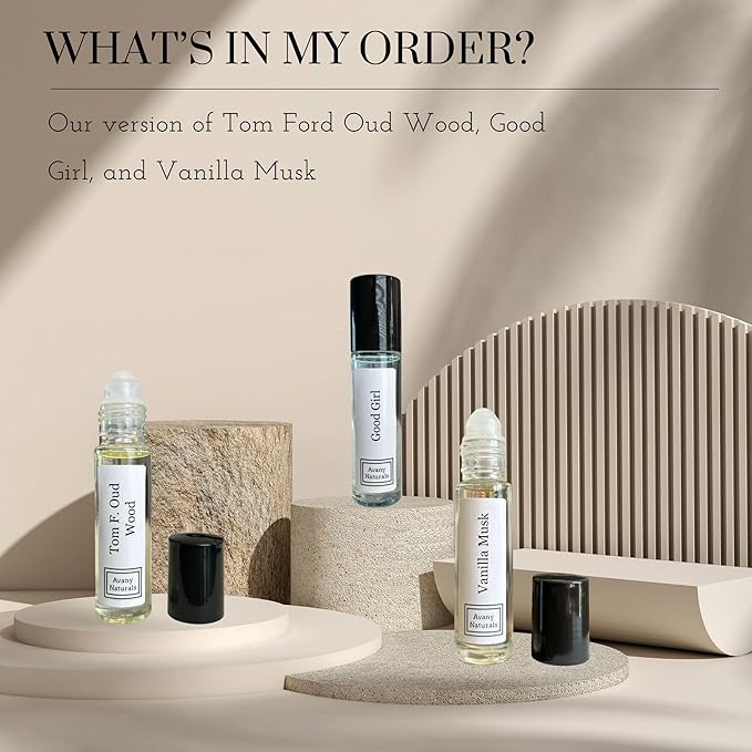 3 Pc Womens Gift Set, Fragrance Oil For Women, Roll On Body Oil, Perfume Samples, Fragrance Oil, Gift For Her, Perfume Oil Sampler, Gift Box (Tranquil)