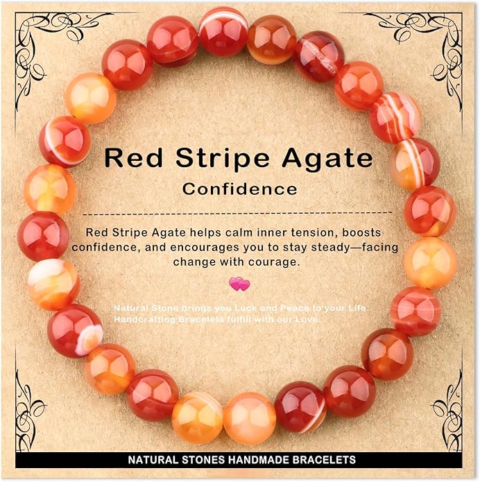 AD Beads 4mm6mm8mm10mm Handmade Bracelet - Natural Gemstone for Peace and Tranquility - Meditation, Yoga, Healing and Energy Gift for Unisex