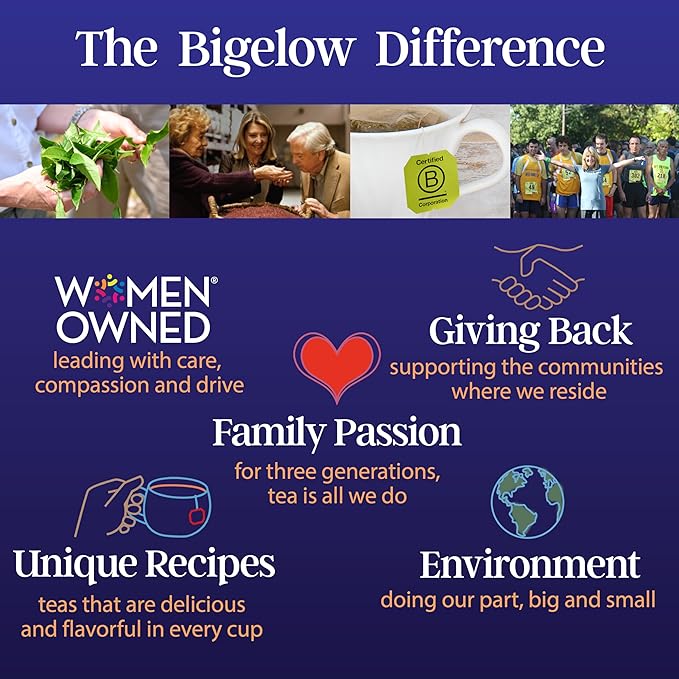 Bigelow Tea Vanilla Midnight Butterfly Pea Flower, Caffeine Free (Pack of 6), 108 Total Tea Bags