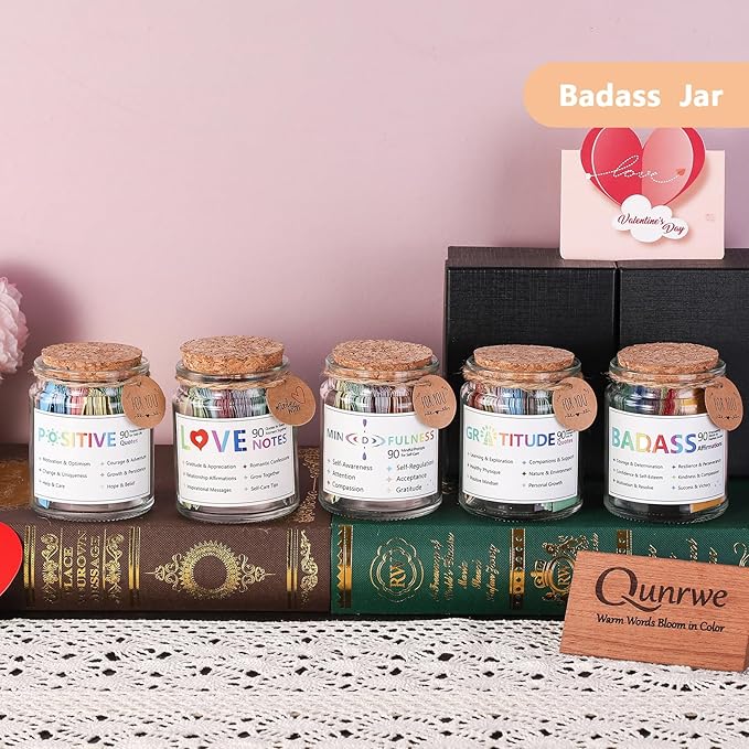 Funny Affirmation Cards for Women,Daily Positive Affirmation Jar,Graduation Birthday Friendship Friend Gifts,Self-Affirmation Inspirational Motivational Gifts for Women Men Teen Coworker Boss