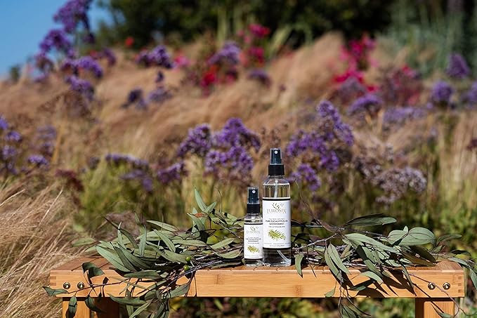 EuroSpa Aromatics Pure Eucalyptus Oil ShowerMist and Steam Room Spray, All-Natural Premium Aromatherapy Essential Oils - Tea Tree Infused, 2oz