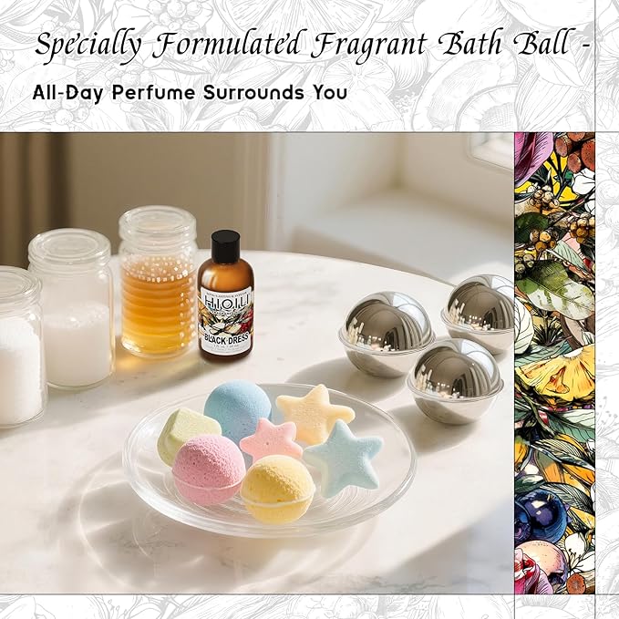 HIQILI Black Dress Fragrance Oil for Home Diffuser, Making Bath Bombs, DIY Air Refresher Spray, Sweet Scented Oil for Perfume - 1 Fl Oz