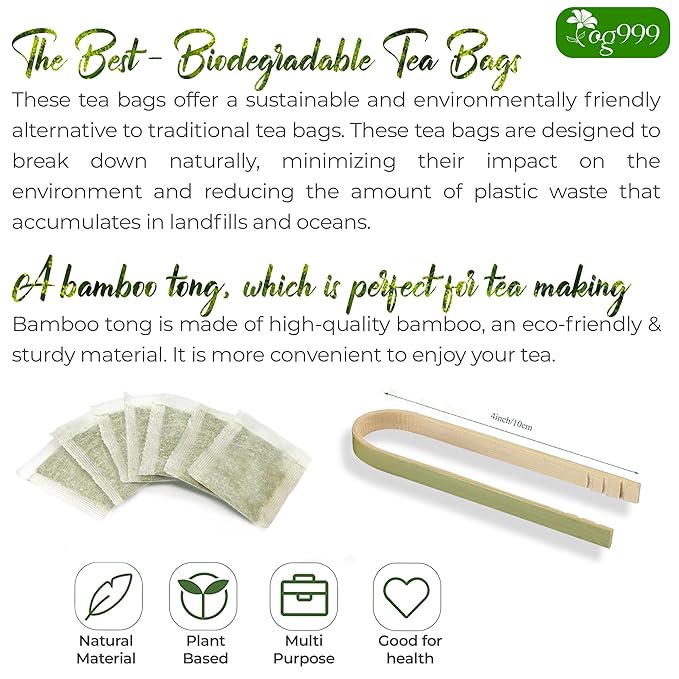 TOG999, Premium 120 Chanca Piedra Leaf Tea Bags, 100% Natural & Pure from Chanca Piedra Leaves. Loose Leaf Chanca Piedra Herbal Tea. Made with Natural Material Tea Bags. No Sugar, No Caffeine, No Gluten, Vegan.