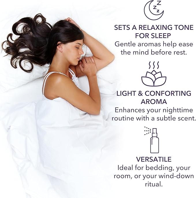 Laki Naturals Lavender Sleep Mist (2.7oz) | Hydrosol Body Spray w/Essential Oil | Natural Sleep Aid to Relax, Soothe and Calm The Mind & Senses