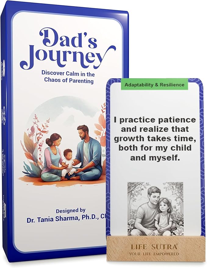 Daily Affirmation Cards for Men, Fathers Day Husband & Dad Motivational Mindfulness Gifts - Self Care, Stress Relief & Mental Health Therapy, Positive Inspirational Birthday Gift for Man, 80 Card Deck