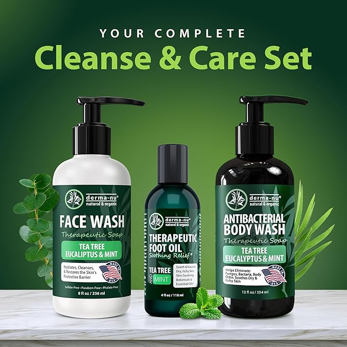 Foot and Body Oil with Tea Tree Oil - Hydrating Foot Care and Foot Spa for Cracked Heel Repair - Soothes Dry, Irritated Skin and Foot Odor - (4oz)