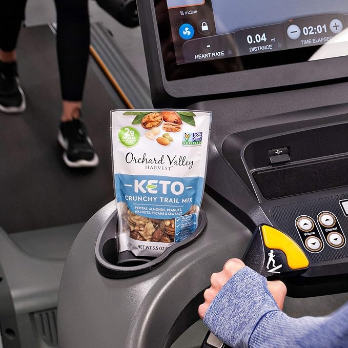 Orchard Valley Harvest Keto Crunchy Trail Mix, 5.5 Ounces (Pack of 6), Pepitas, Almonds, Peanuts, Walnuts, and Pecans, Low Carbs, Non-GMO, No Artificial Ingredients, Healthy Snacks for Adults