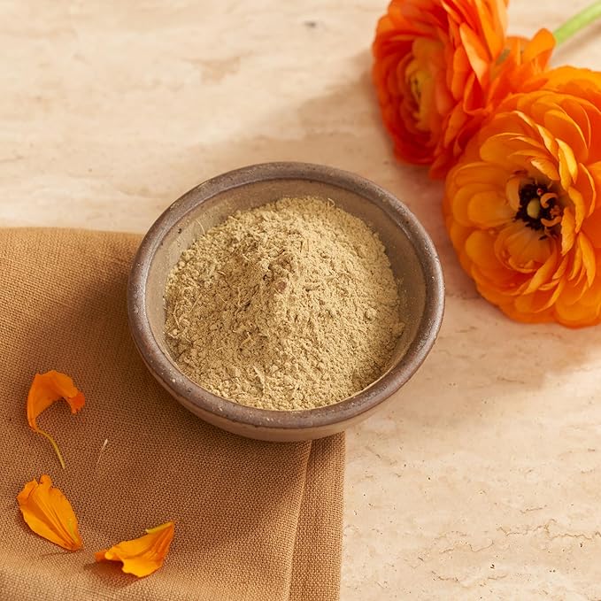 Divya's Everyday Energizing Ginger Tea, Uplifting Ayurvedic Herbal Tea with Amla, Lemongrass, Nettles, & More, Caffeine Free, Organic, Non-GMO, Ayurvedic, Loose Leaf Tea