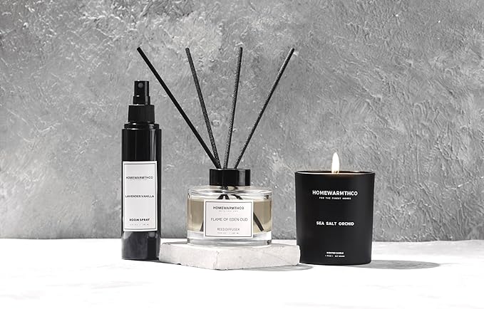 White Tea Reed Diffuser Set - Luxury Fragrance Stick Reed Diffusers for Home, Office & Bathroom Décor - Long-Lasting Scent Sticks Diffuser with Non-Toxic Oils (5.63 oz)