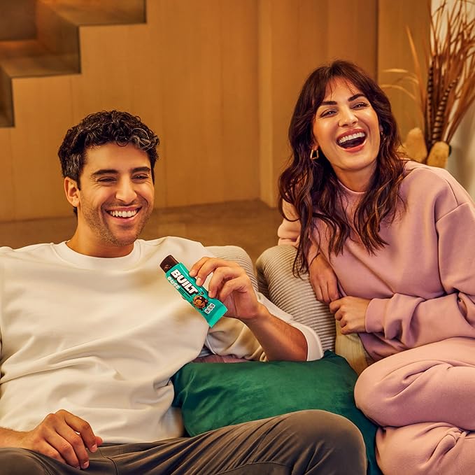 Built Bar, Puff Protein Bars, Cookie Dough Chunk Puff, 15g Protein Snacks, On-The-Go Bars, Only 160 Calories, 8g Sugar, Collagen, Not Gluten Free, 12 Count