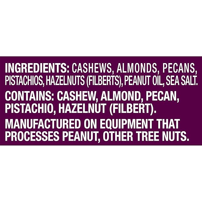 PLANTERS Deluxe Mixed Nuts, Cashews, Almonds, Pecans, Pistachios, Hazelnuts, Roasted with Sea Salt, Party Snacks, Plant-Based Protein Nut Mix, Snacks for Adults, After School Snack Mix, 27oz