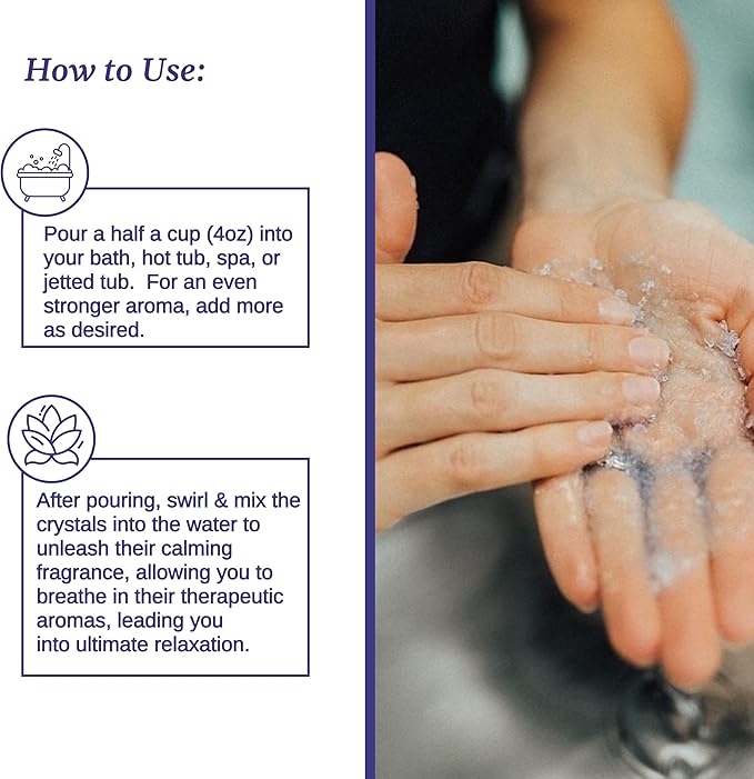 Relax Spa & Bath, Epsom & Dead Sea Salts, Aromatherapy Bath Salts for Hot Tub, Bath, or Spa, Infused with Magnesium, Lavender Palmarosa Scent