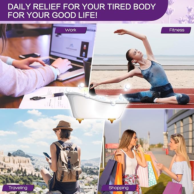 Bath Salts -46 oz, Pack of 2 Natural Epsom Salt Rose, and Lavender- Essential Oils Relaxes and Better Sleep Himalayan Pink Salt Foot Soak Tea Tree Oil