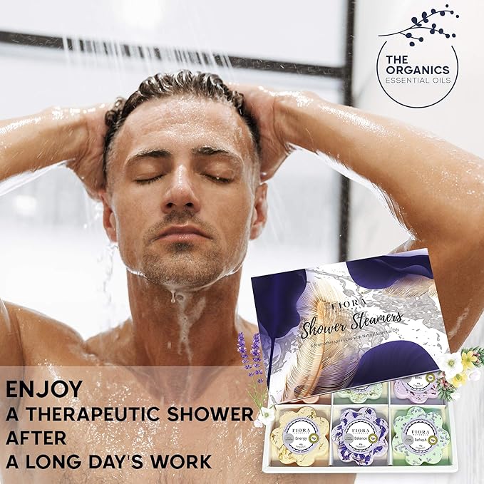 Shower Bombs Aromatherapy - Shower Steamers Vapor Tablets with Natural Essential Oils. Spa Shower, Shower Bath Bombs, Shower Melts for Women, Selfcare Gift for her, Birthday Gift for Women