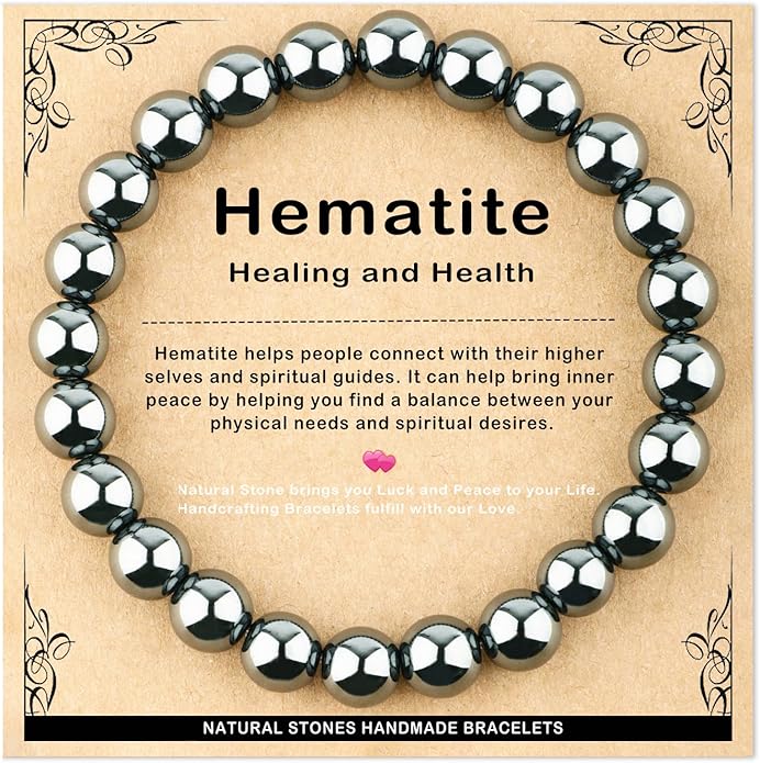 AD Beads 4mm6mm8mm10mm Handmade Bracelet - Natural Gemstone for Peace and Tranquility - Meditation, Yoga, Healing and Energy Gift for Unisex