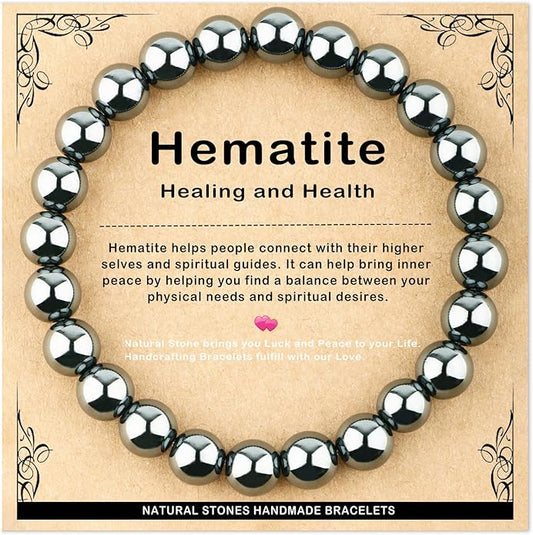 AD Beads 4mm6mm8mm10mm Handmade Bracelet - Natural Gemstone for Peace and Tranquility - Meditation, Yoga, Healing and Energy Gift for Unisex