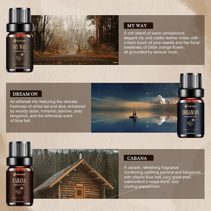 Hotel Diffuser Oils, Hotel Collection Diffuser Oil, Luxury Essential Oil Set for Diffuser, Soap & Candle Making Scents