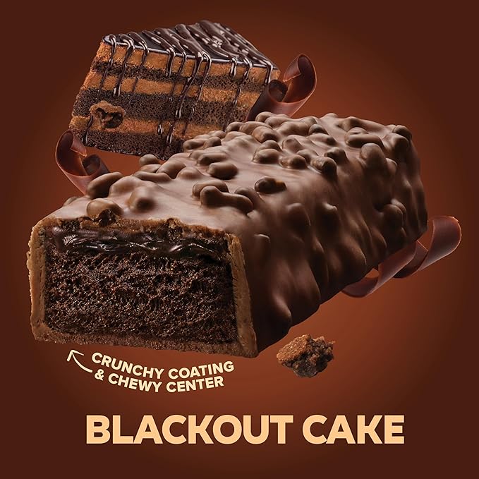 Pure Protein AMMMAZE Blackout Cake Protein Bars, 12 Count – 20g Protein, 3g Fiber, No Added Sugar – Chocolate Meal Replacement - On the Go Snacks