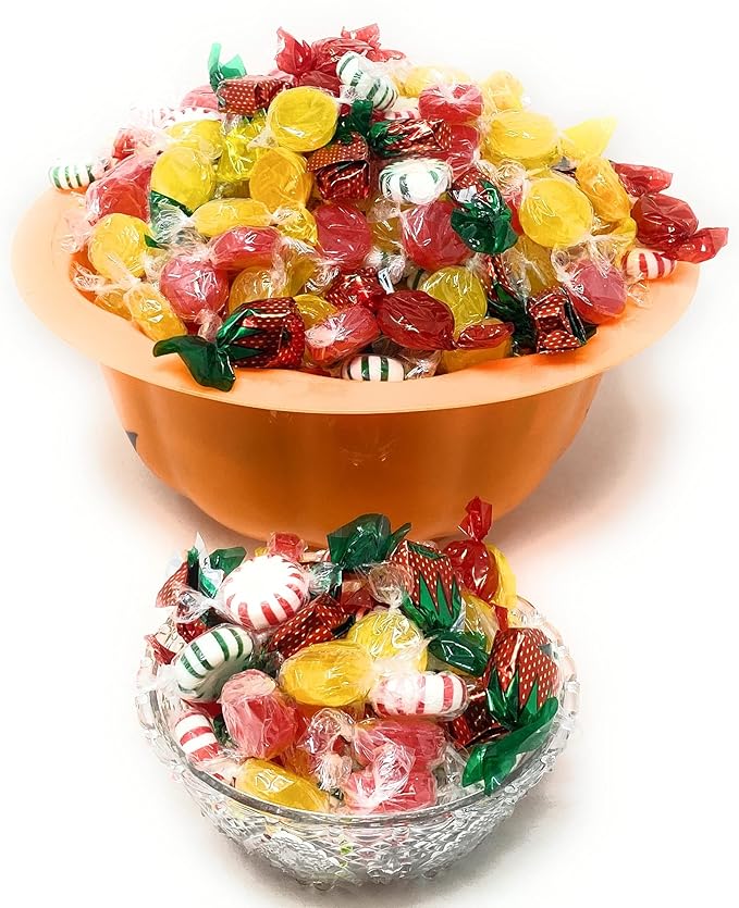 Halloween American Favorites Sweets Party Mix Individually Wrapped Hard Candies Bulk Assortment 7 Flavor Variety Pack 6 Lb 450+pcs (96 Oz)