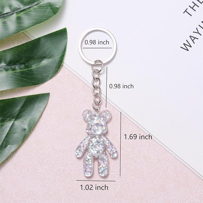 Pocket Bear Hug, Anxiety Relief Gifts for Women Men, Mental Health Positivity Gifts for Anxious Friend, Thinking of You Gift, Comforting Gift for Son Daughter Back to School, White